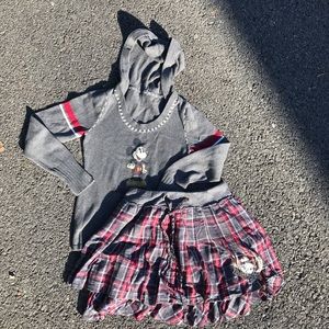 WDW Girls Mickey hoody and skirt set  Disney Parks